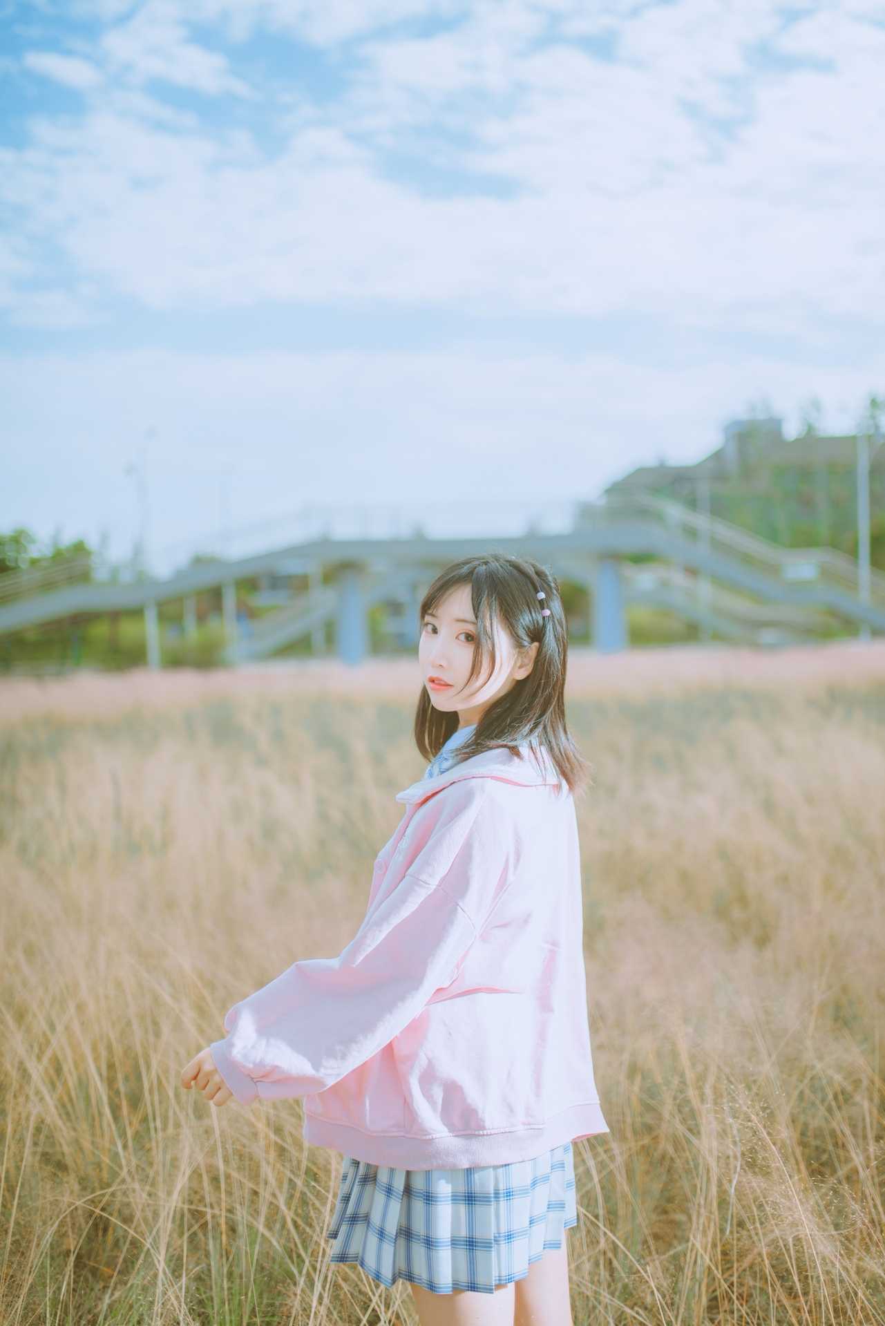 NO.071面饼仙儿粉黛草JK美图欣赏【19P】-可宝主